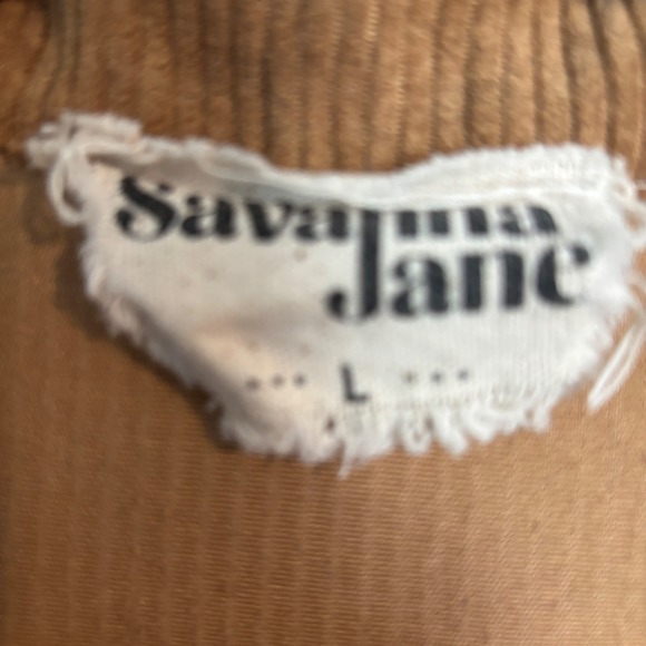 Savanna Jane Womens Corduroy Floral Embroidered Boho Chic Hippie Shacket Large - Picture 10 of 15